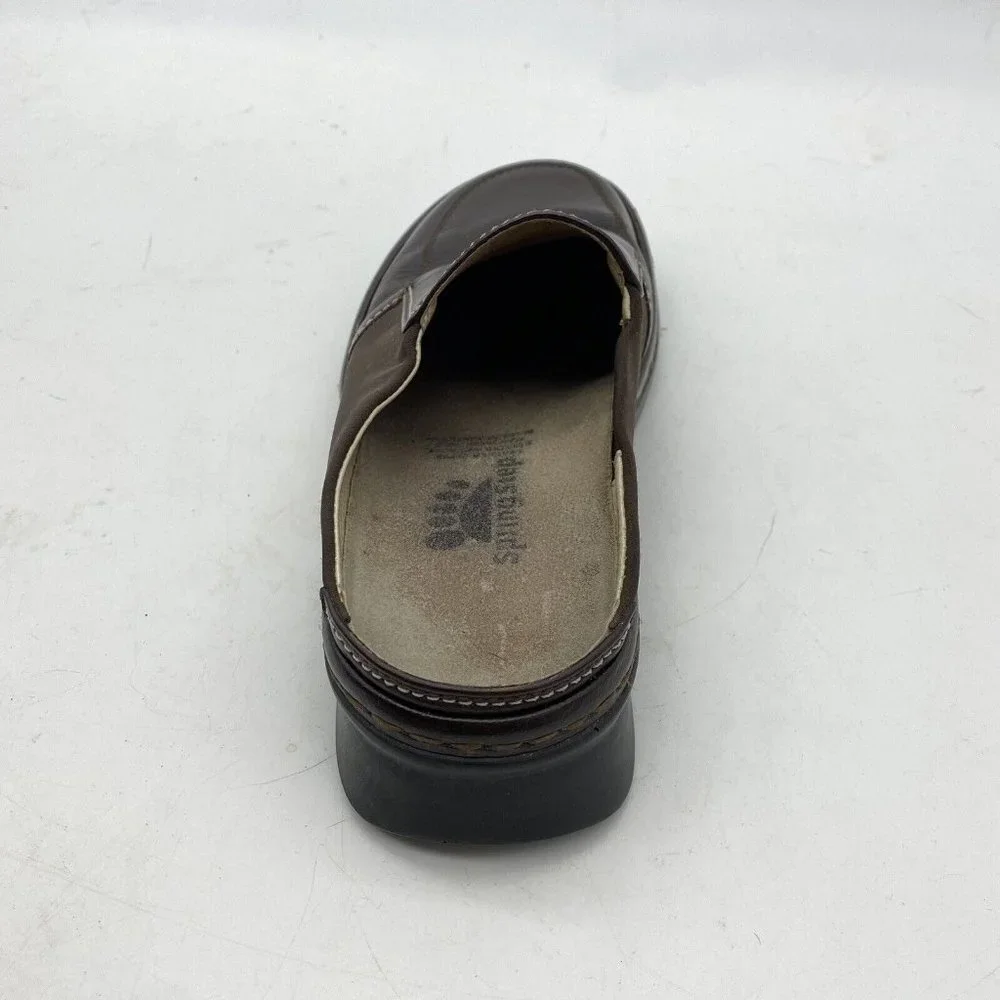 Spring Step‎ Shoes Women's 8 M Brown Leather Loafers Clogs Handmade Sole Causal